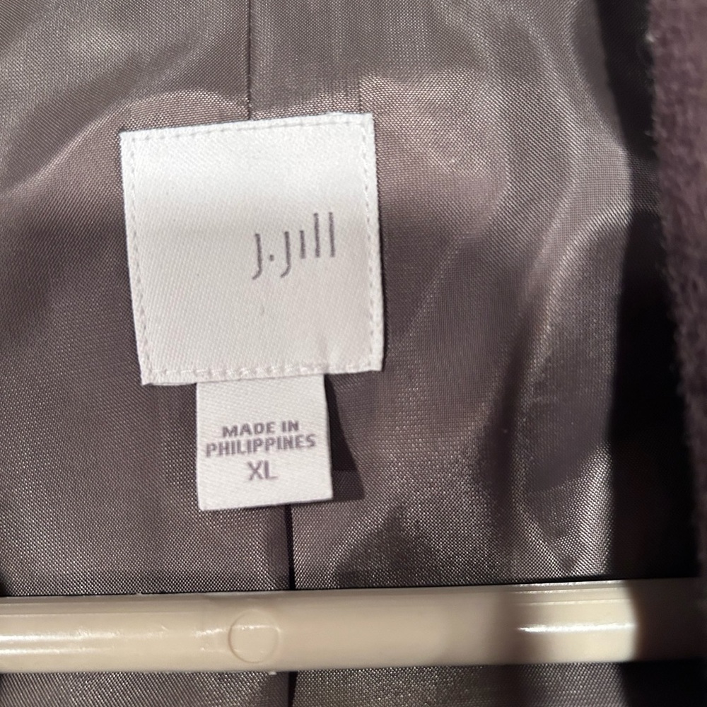 JJill dark mocha color short coat. Size XL - Picture 2 of 3